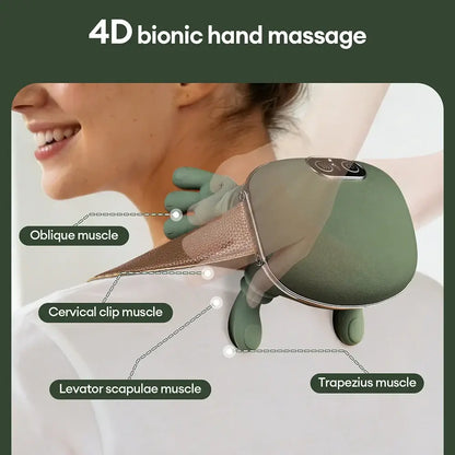 Portable Neck & Shoulder Massager with Heat Therapy