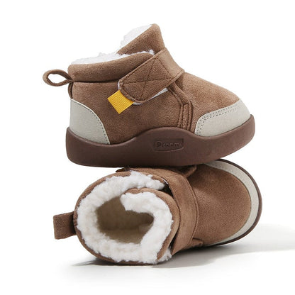 Orbis ™ Infant Winter Boots – Plush and Soft Sole Baby Snow Shoes