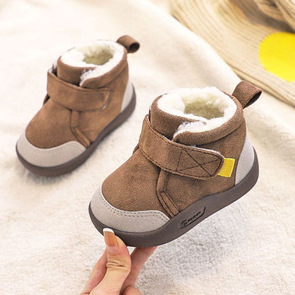 Orbis ™ Infant Winter Boots – Plush and Soft Sole Baby Snow Shoes