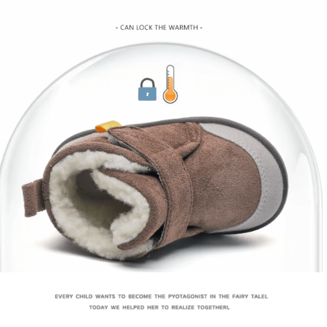 Orbis ™ Infant Winter Boots – Plush and Soft Sole Baby Snow Shoes